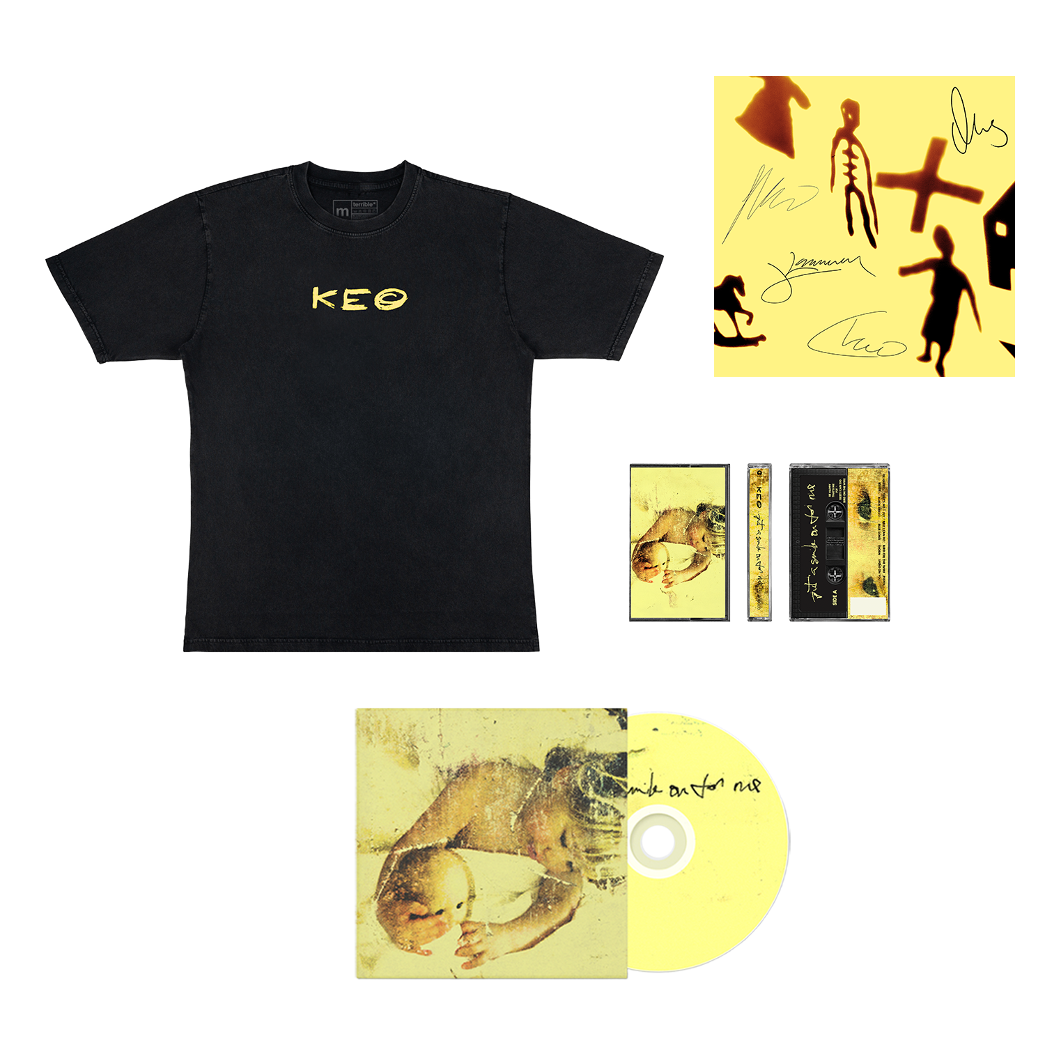 Logo T-Shirt, CD, Cassette & Signed Art Card