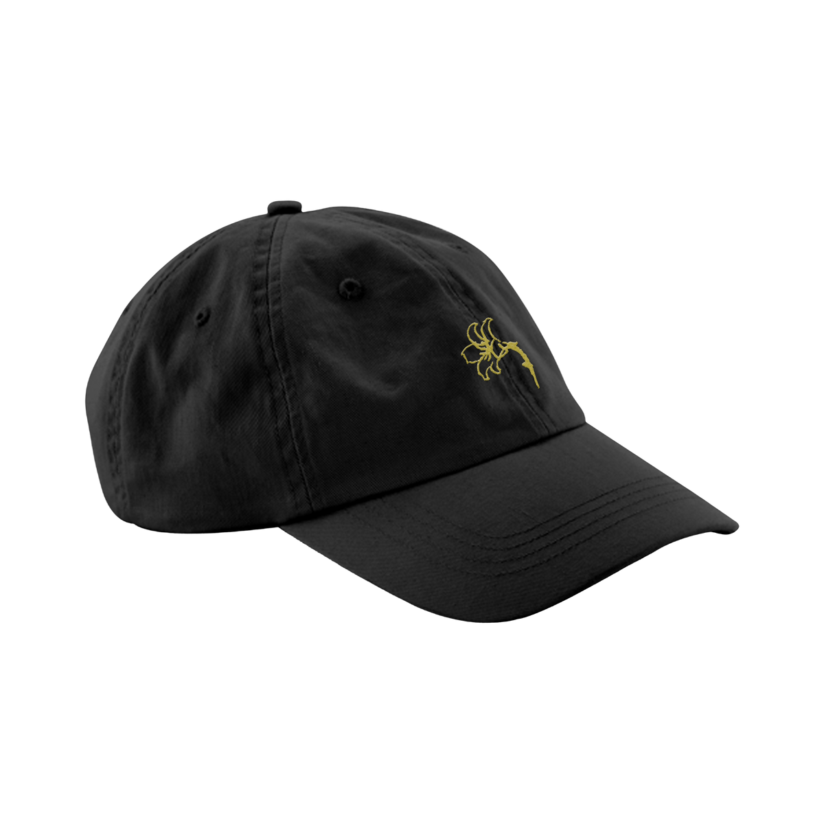 Keo - Flower Logo Black Baseball Cap